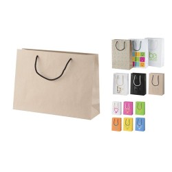 Individualaus dizaino popierinis pirkinių krepšys, horizontalus "CreaShop H"