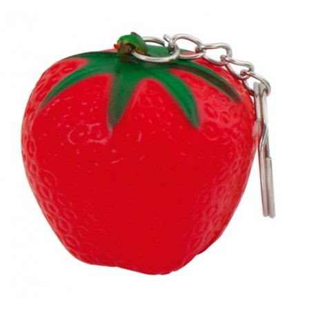 Reklaminis raktų pakabukas su antistresiniu žaisliuku "Fruty Strawberry"