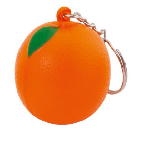 Reklaminis raktų pakabukas su antistresiniu žaisliuku "Fruty Orange"