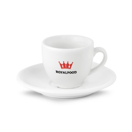 Reklaminis puodelis su lėkštute "Princess espresso"