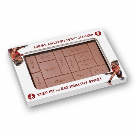 Reklaminė šokolado plytelė "Calories Tablet"