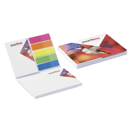 Reklaminis bloknotas su lipniais lapeliais "ComboSoft"