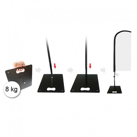 Vėliavos pagrindas "FLAT 8 kg"