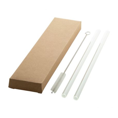 Stiklinių šiaudelių rinkinys GLASSIP