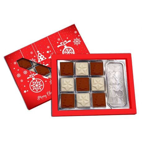KALĖDINĖ TIC TAC TOE ŠOKOLADINĖ DĖŽUTĖ
